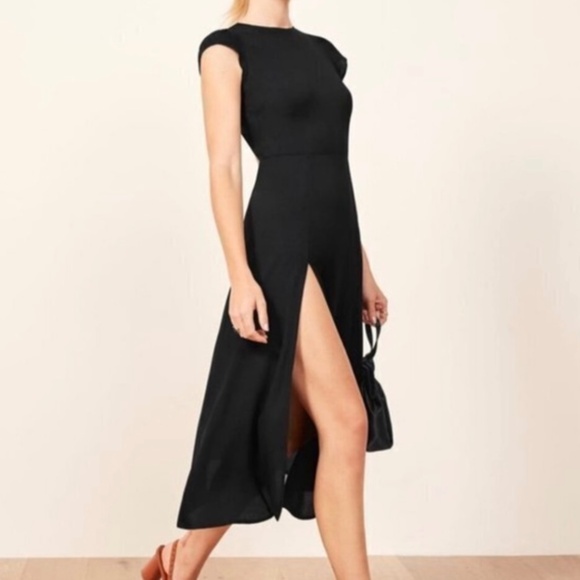 Reformation Gavin Dress Cut Out High Slit - Picture 1 of 12